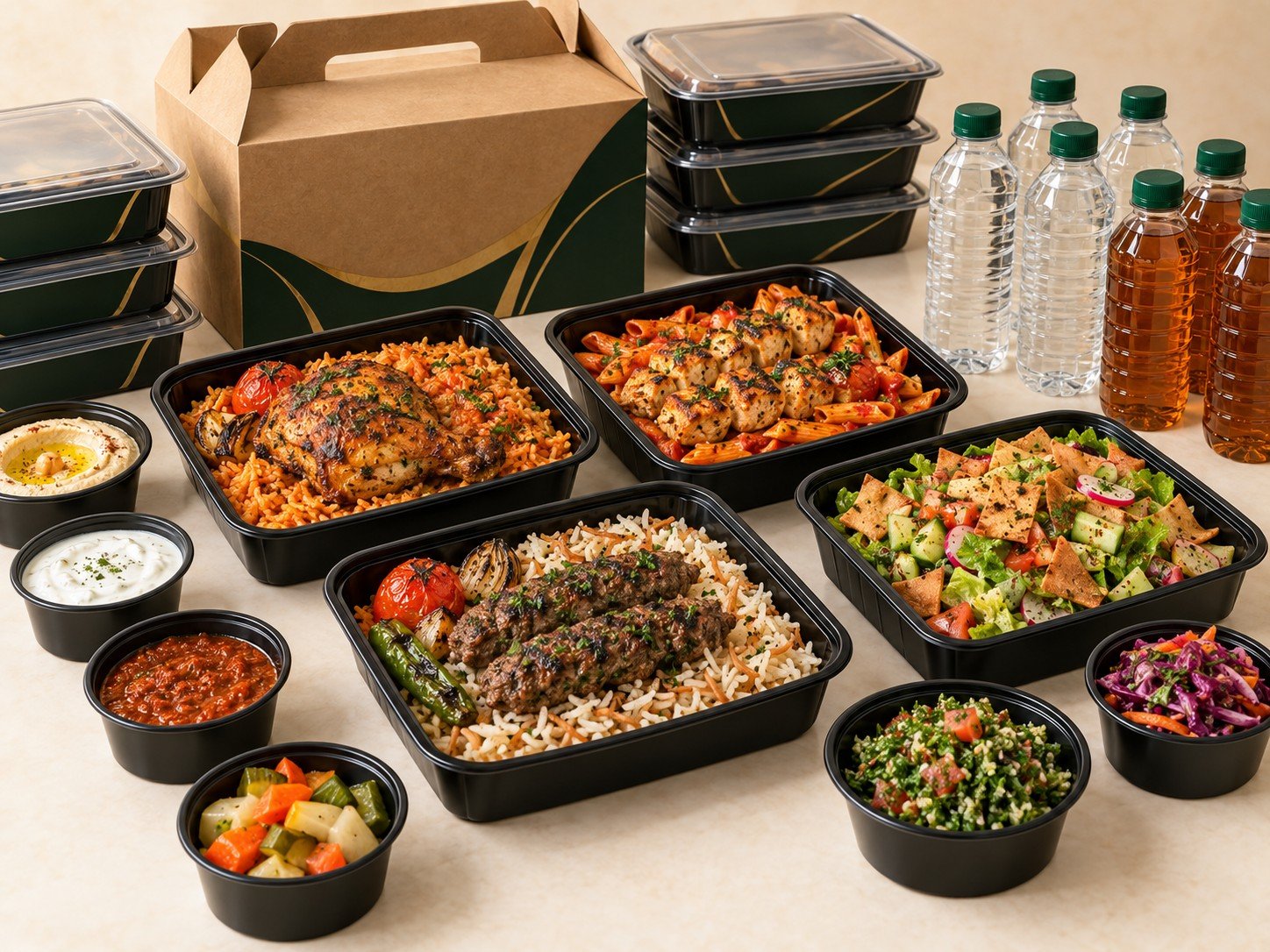 Meal boxes for an office or team lunch delivery